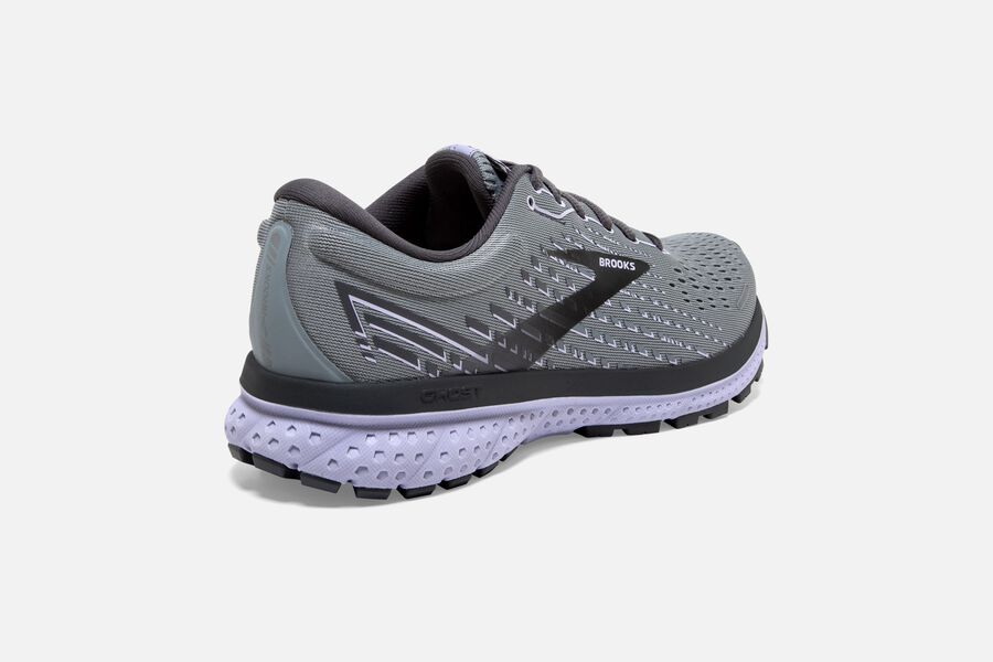 Brooks Ghost 13 Road Running Shoes Womens Grey/Black/Purple 647590-FYC
